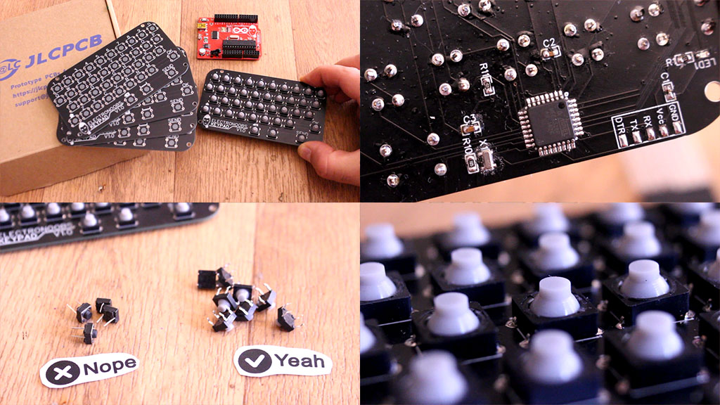 Arduino matrix keypad keyboard parts
