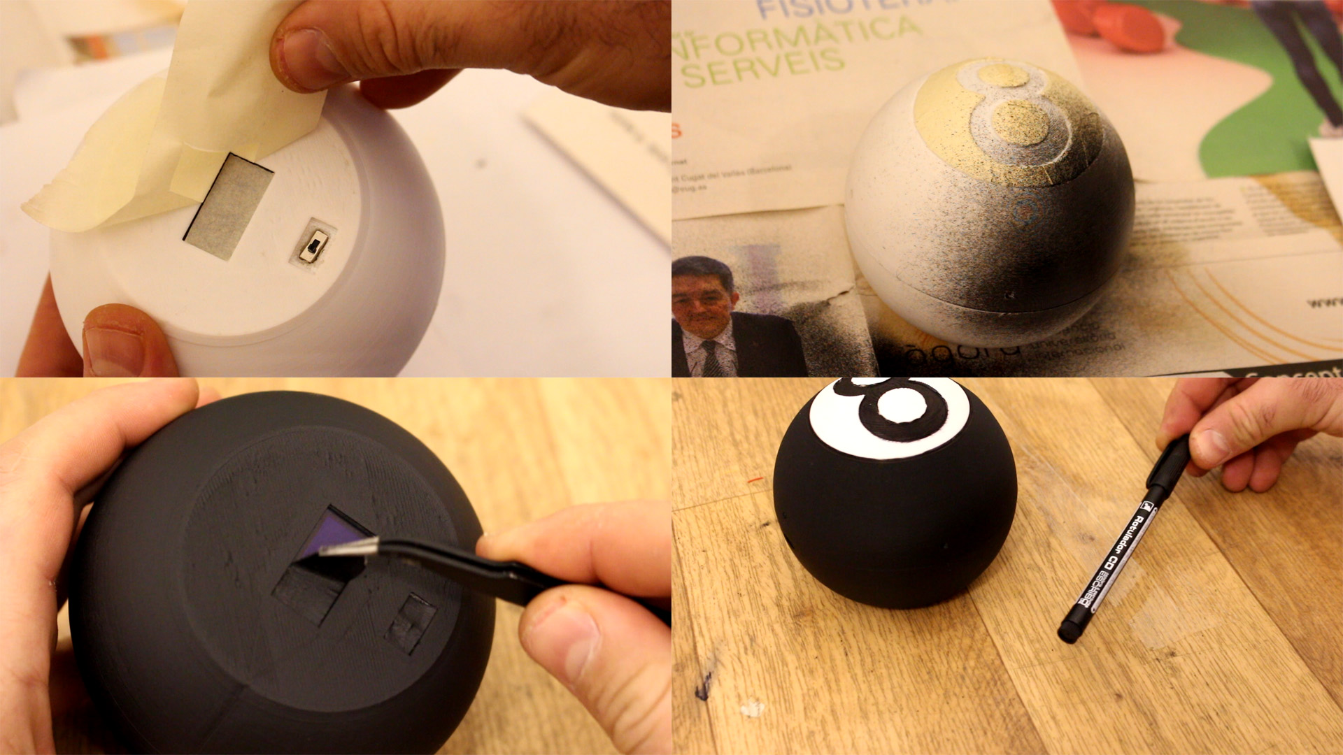 Arduino digital magic ball with sounds
