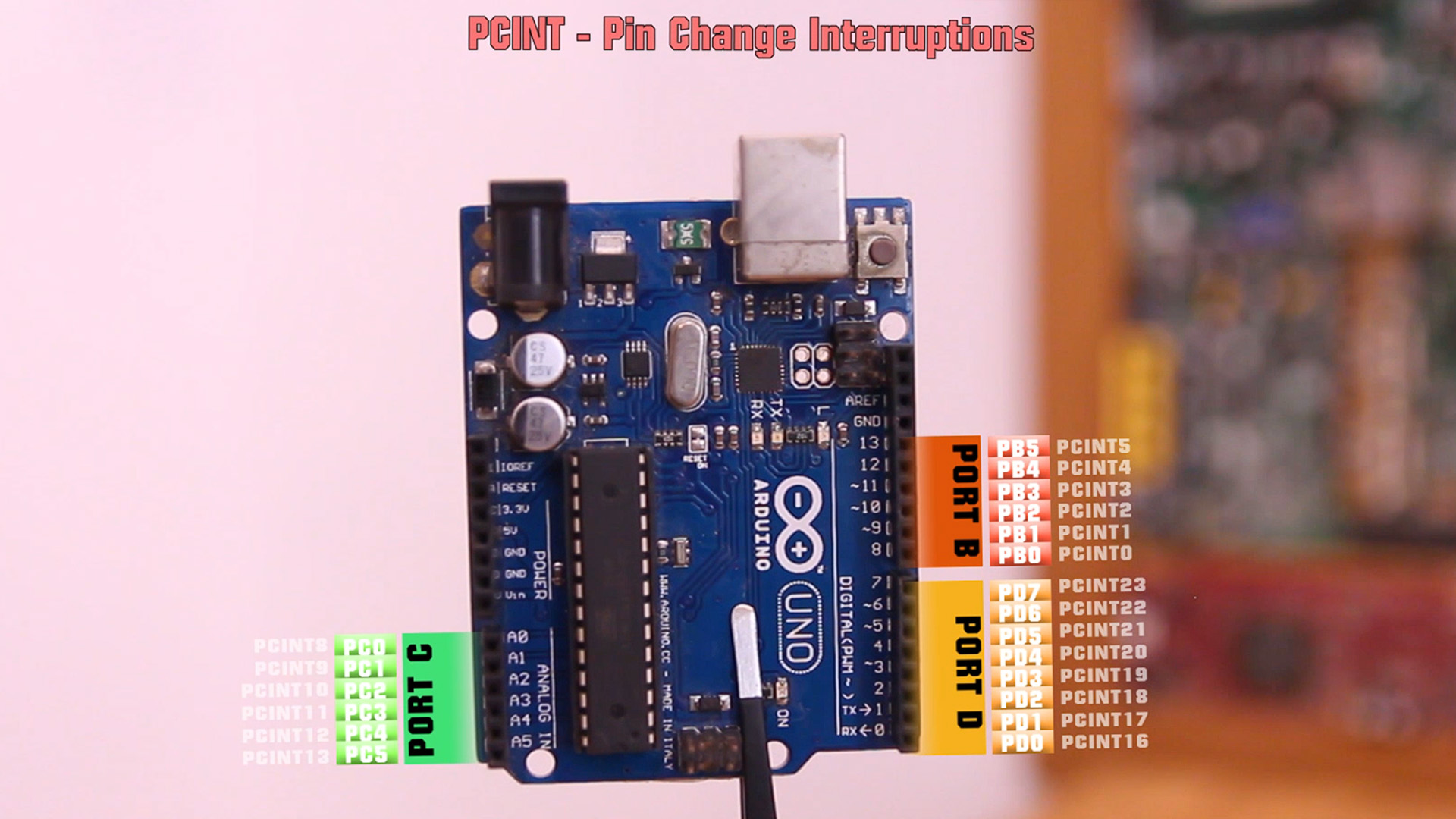 ATmega238 PCINT pins tutorial