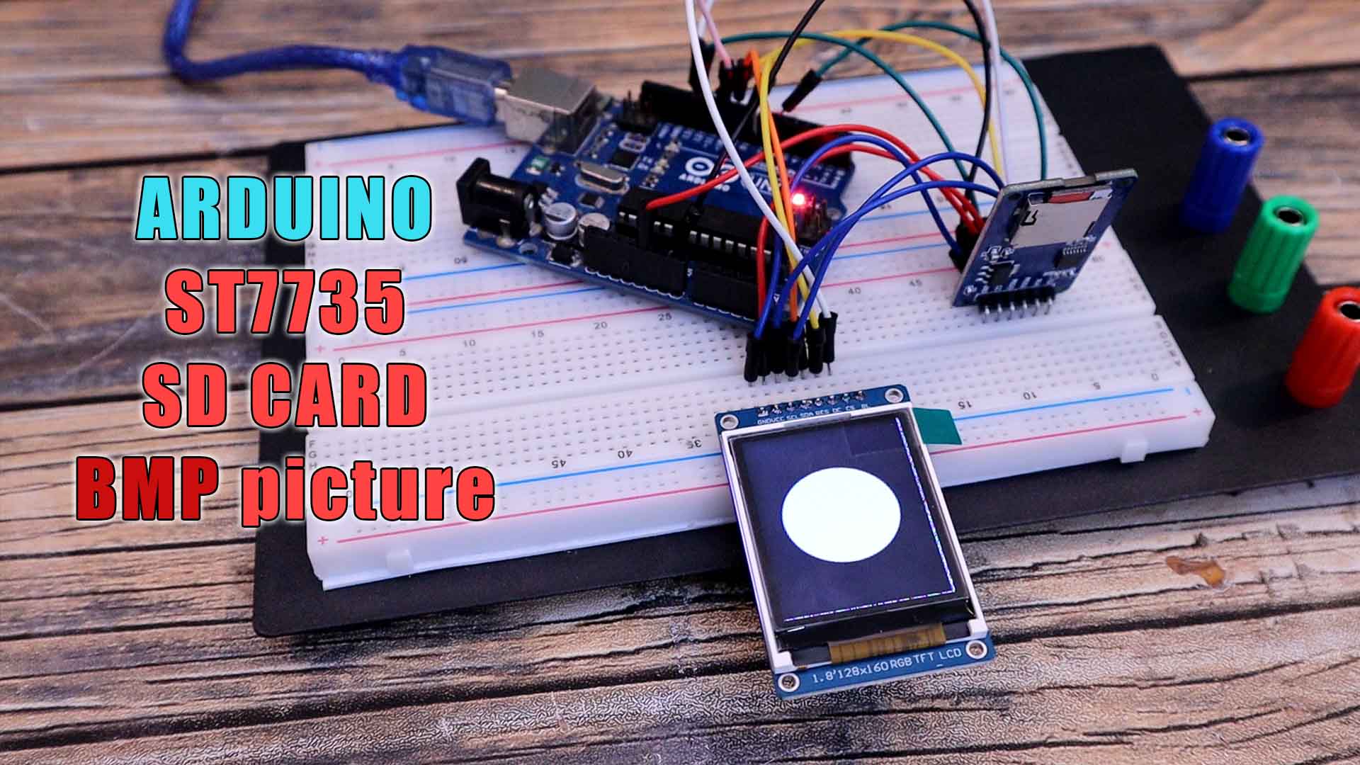 Arduino tutoprial ST7735 bmp SD card print