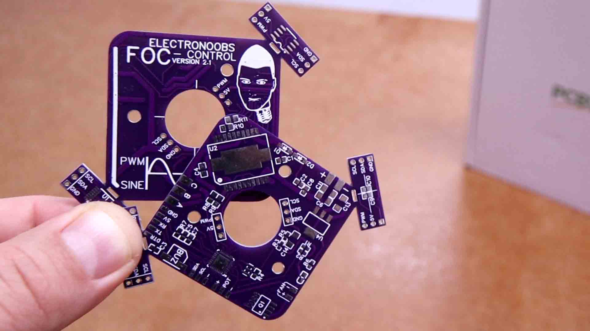homemade FOC PCB Arduino download PCB