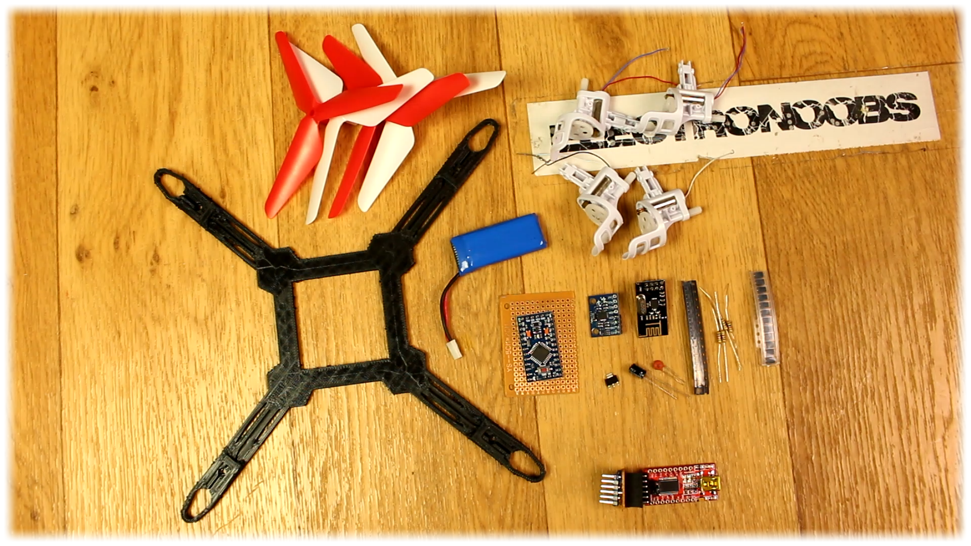 brushed arduino drone parts