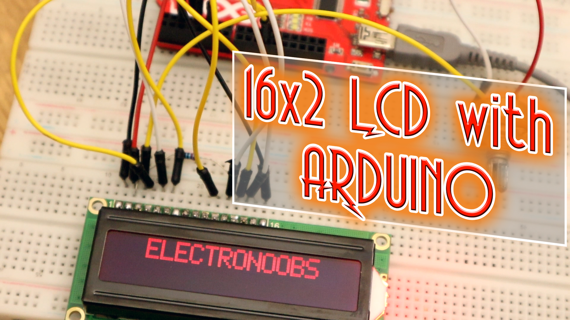 16x2 LCD Arduino example