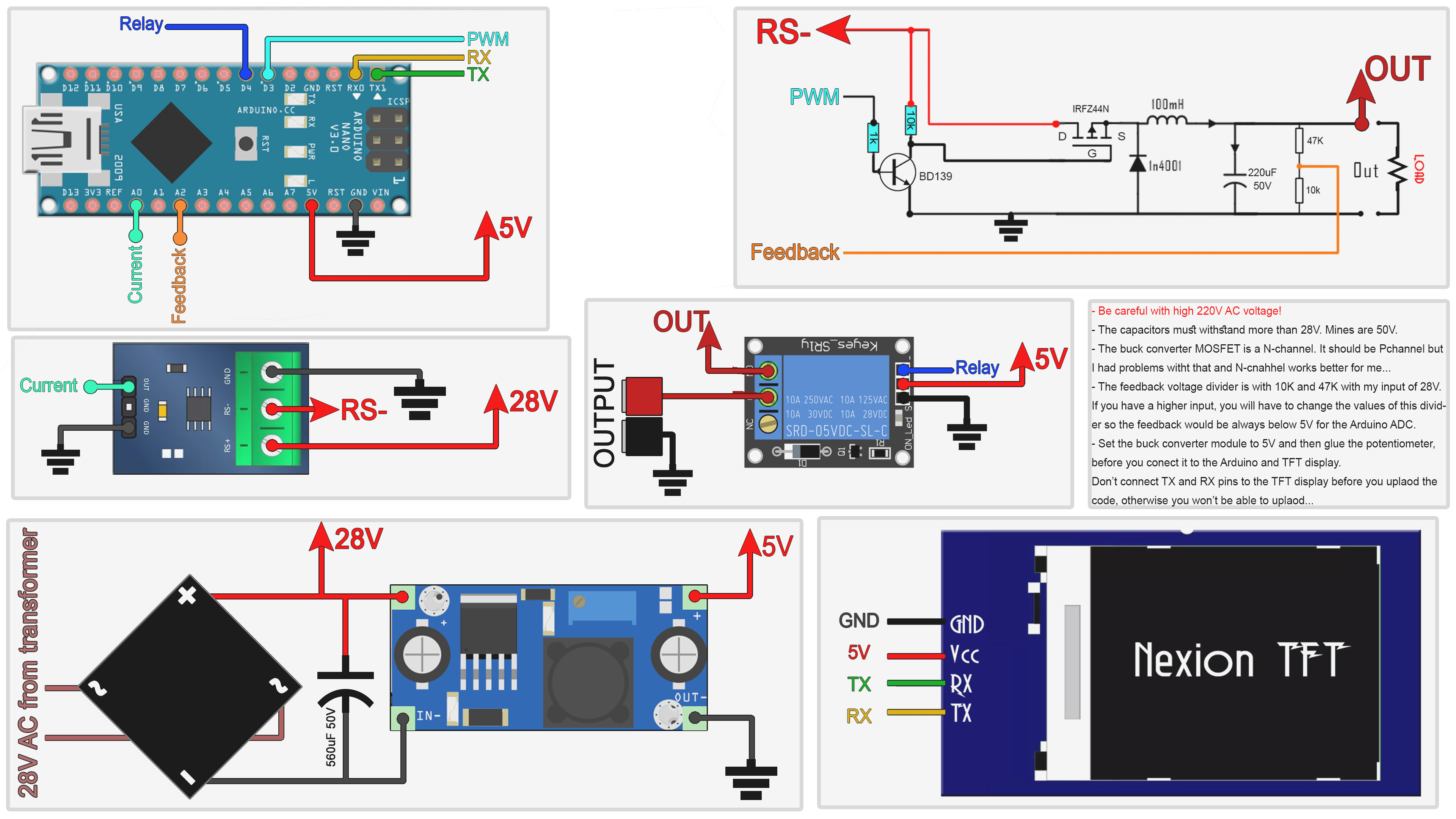 Arduino digital power supply schematic