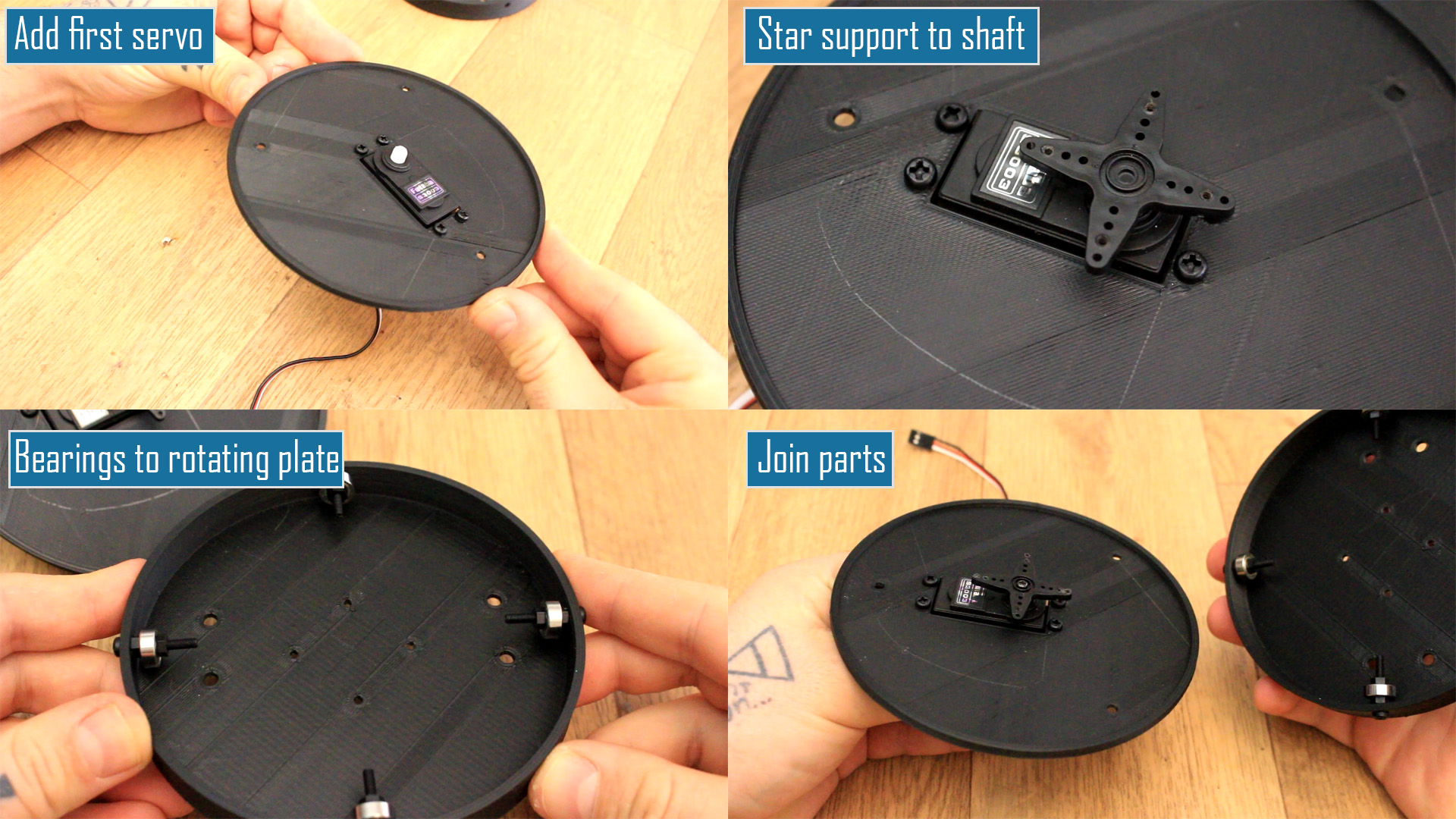 Arduino servo 3D printed turret servo