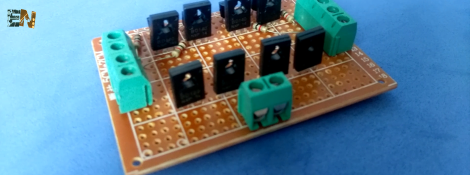H-bridge circuit homemade PCB