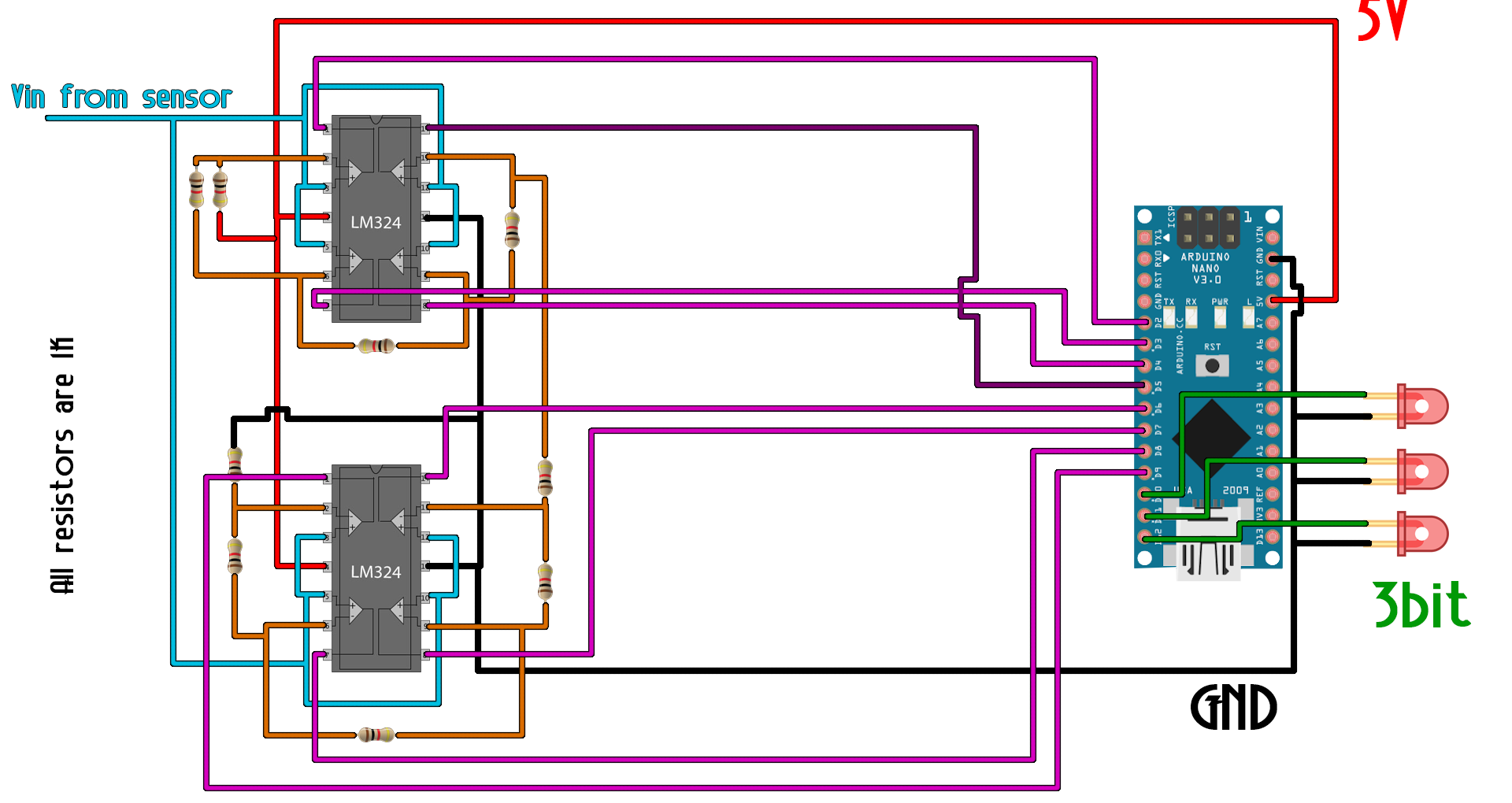 flash ADC schematic circuit
