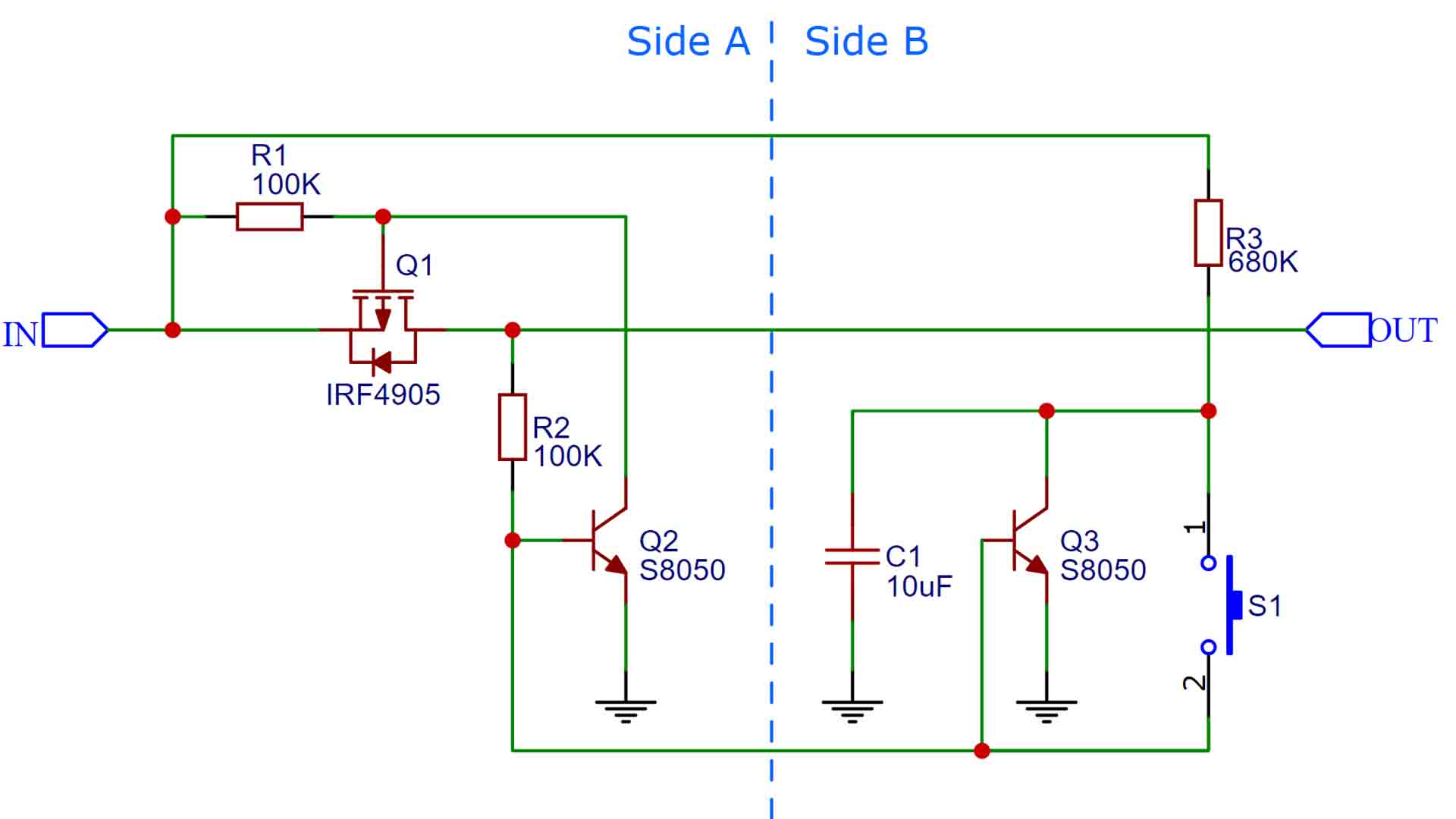 homemade latch circuit schematic