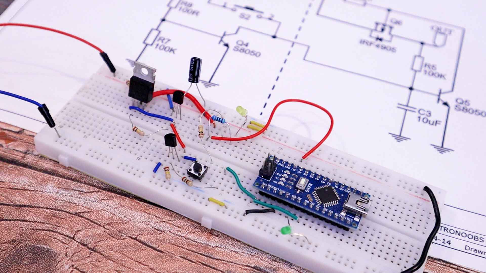 DIY latch circuit Arduino