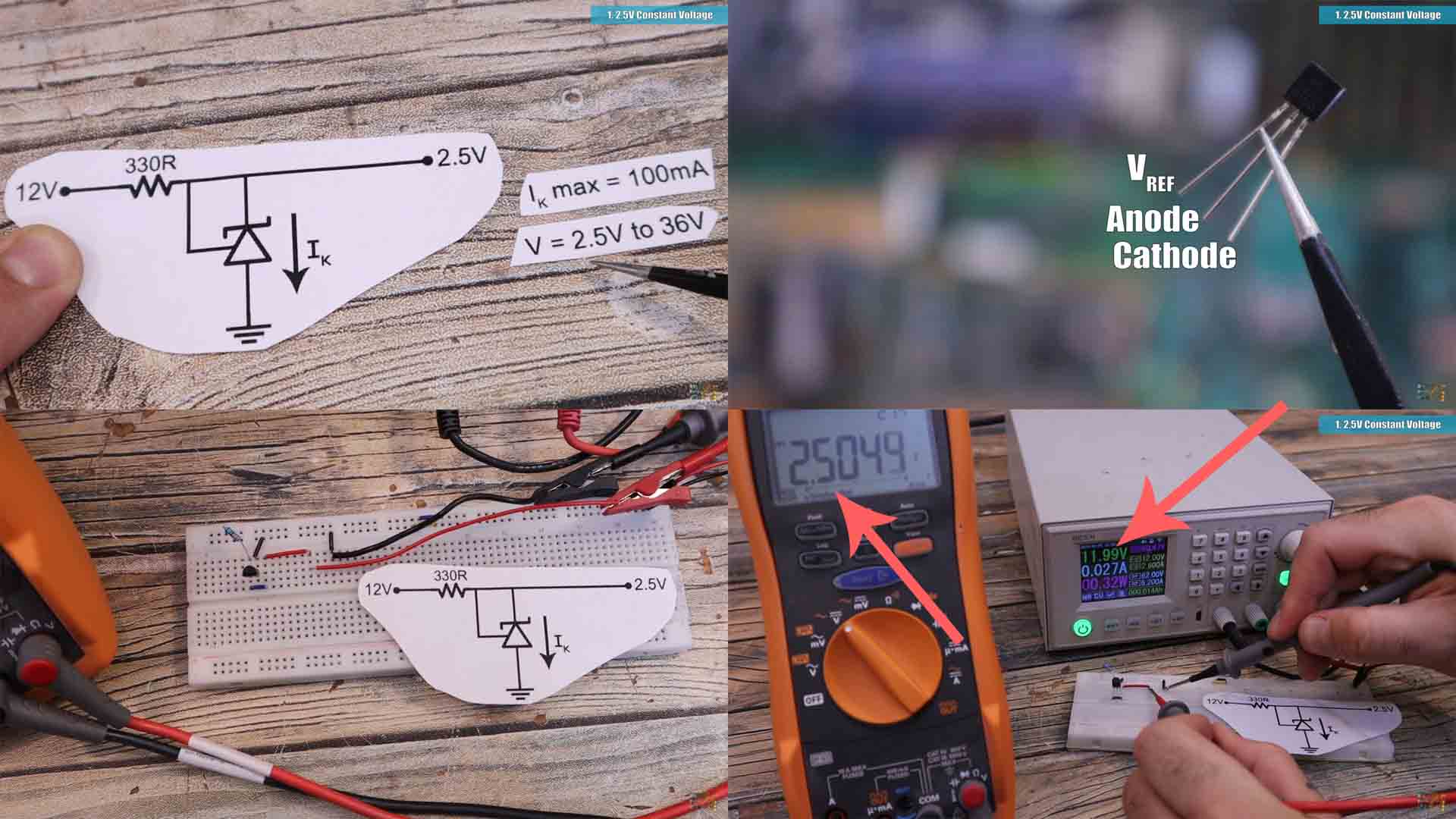 TL431 fixed value output regulator circuit
