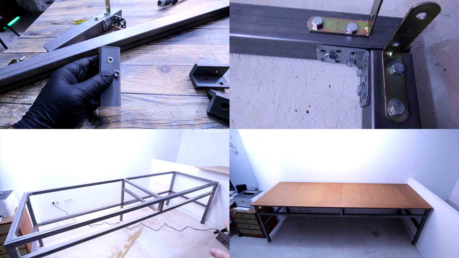 homemade workshop table adjustable height