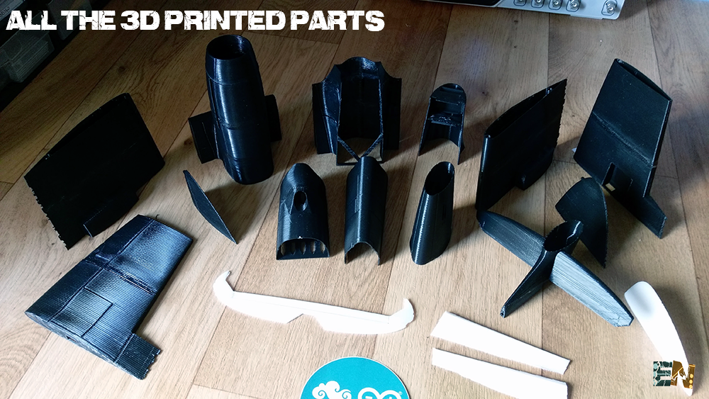 3d printed parts for Spitfire plane