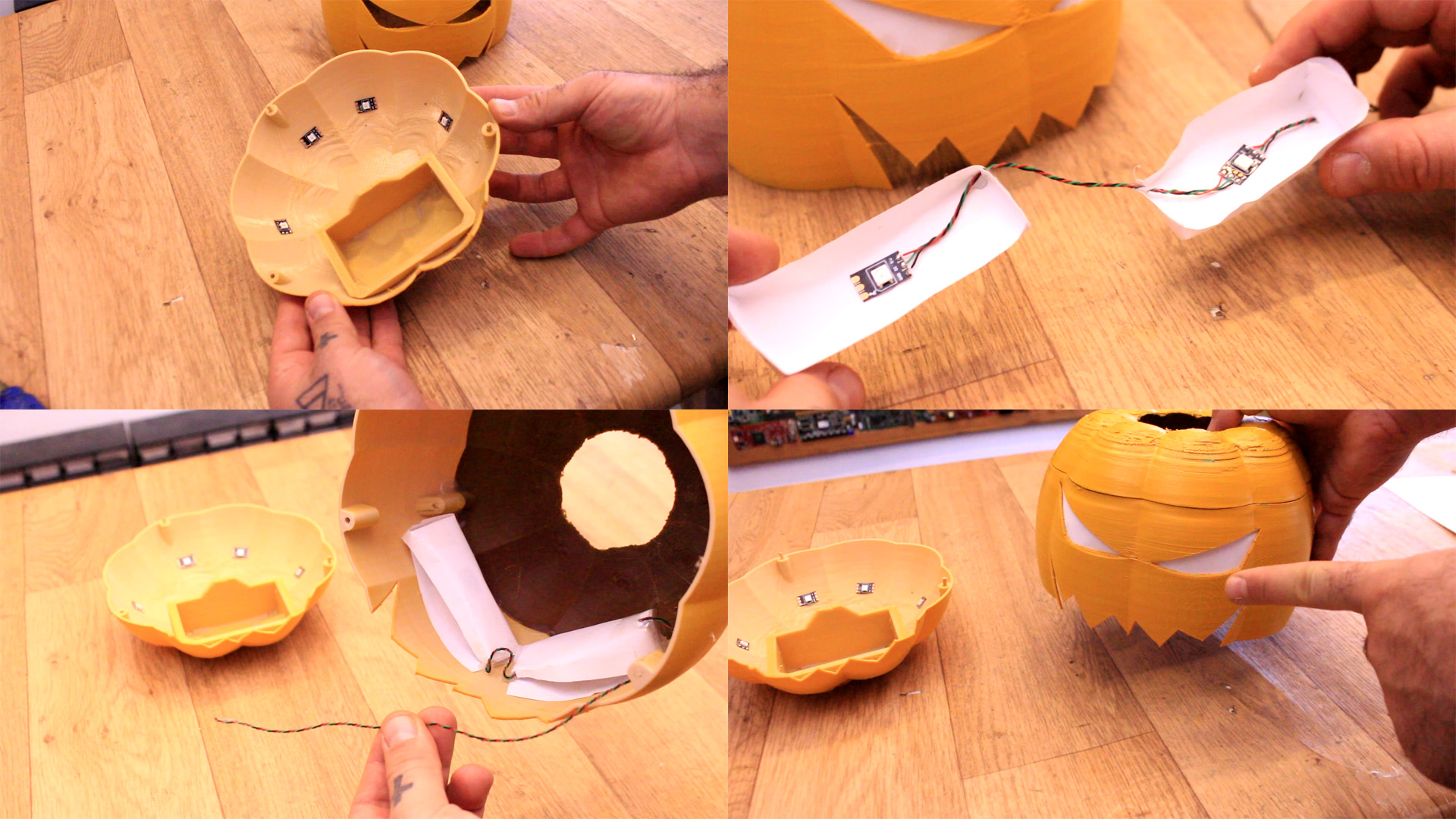 Arduino halloween 3D printed pumpkin project