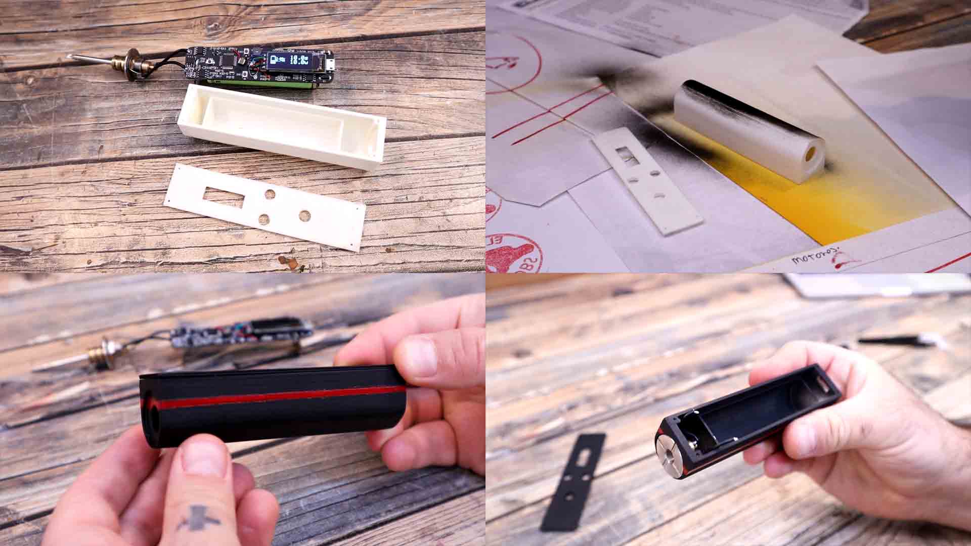 schematic arduino homeamde battery portable soldering iron