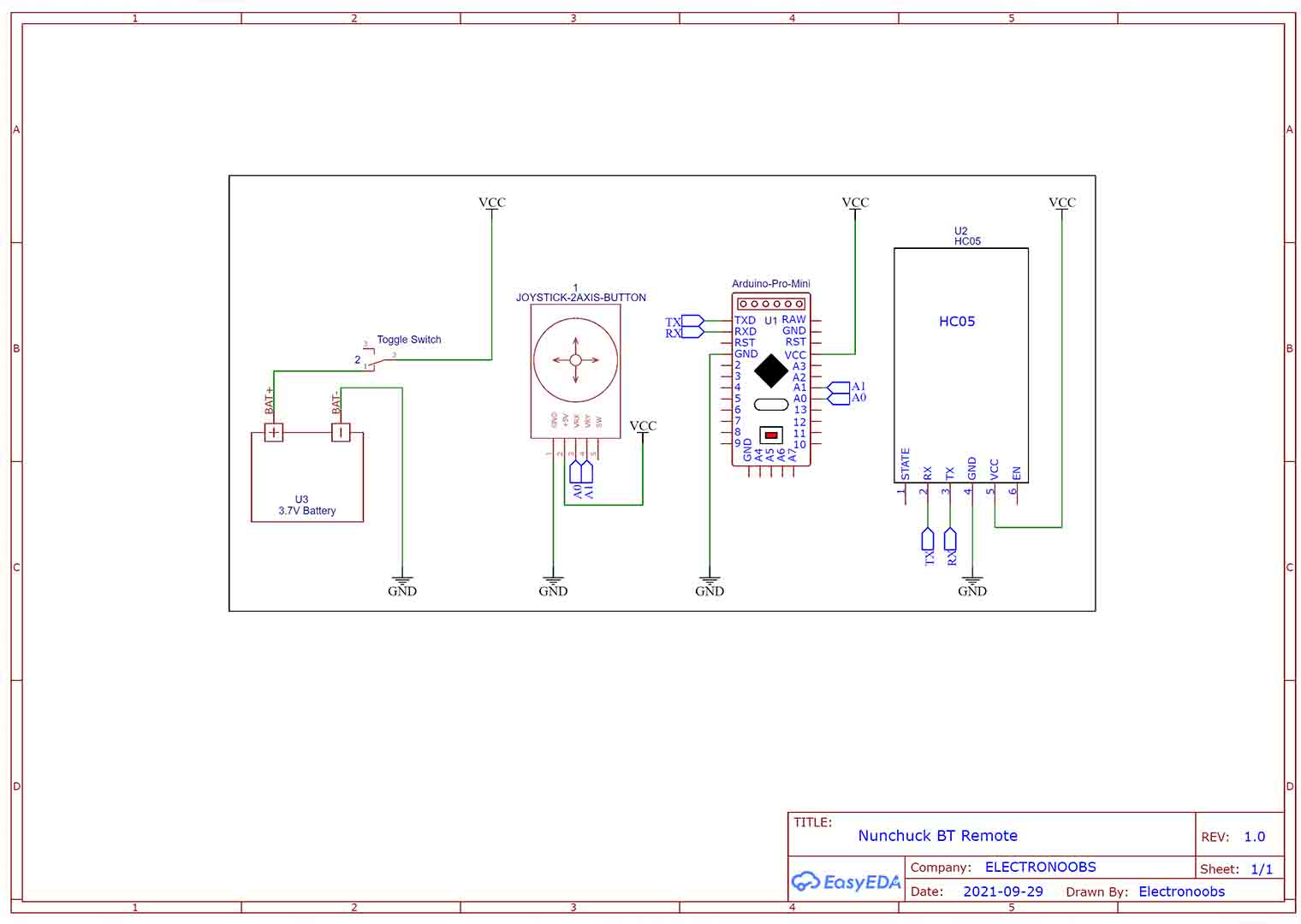 schematic arduino hc 05 nunchuck controller bluetooth