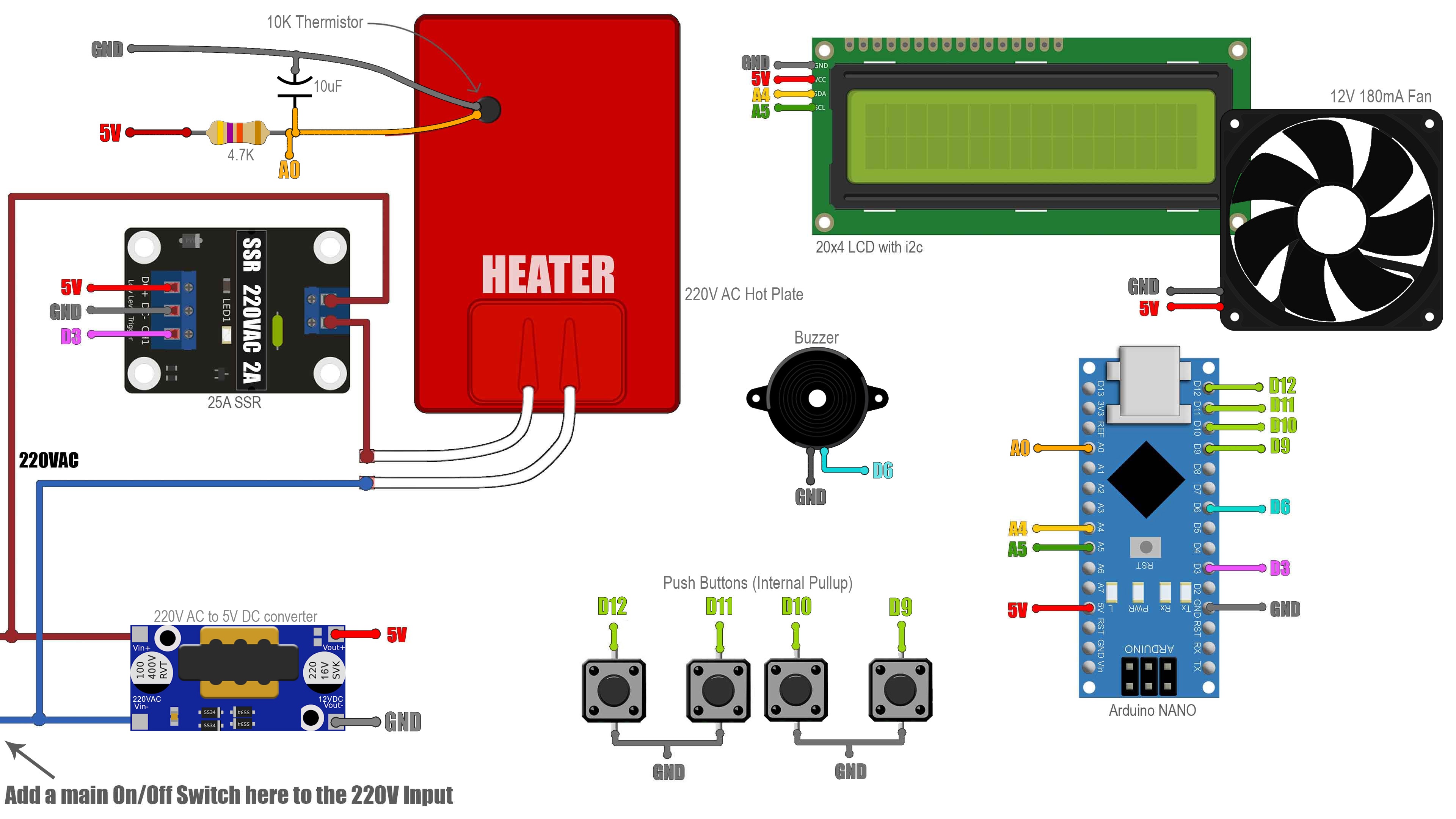 schematic arduino hot plate reflow SMD homemade