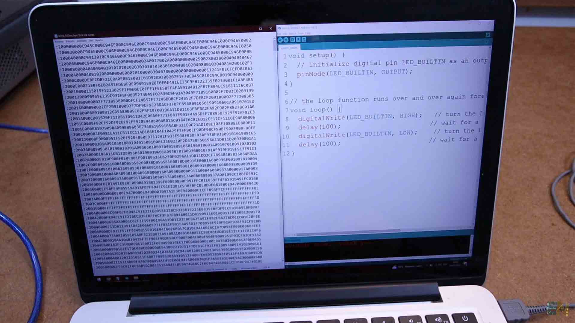 Tutorial arduino extract code hexadecimal Xloader