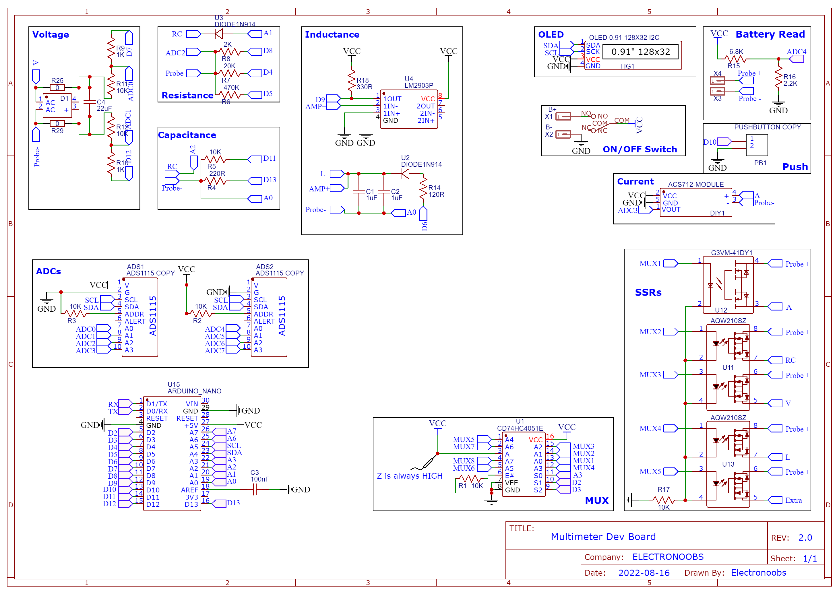 Arduino dev board schematic