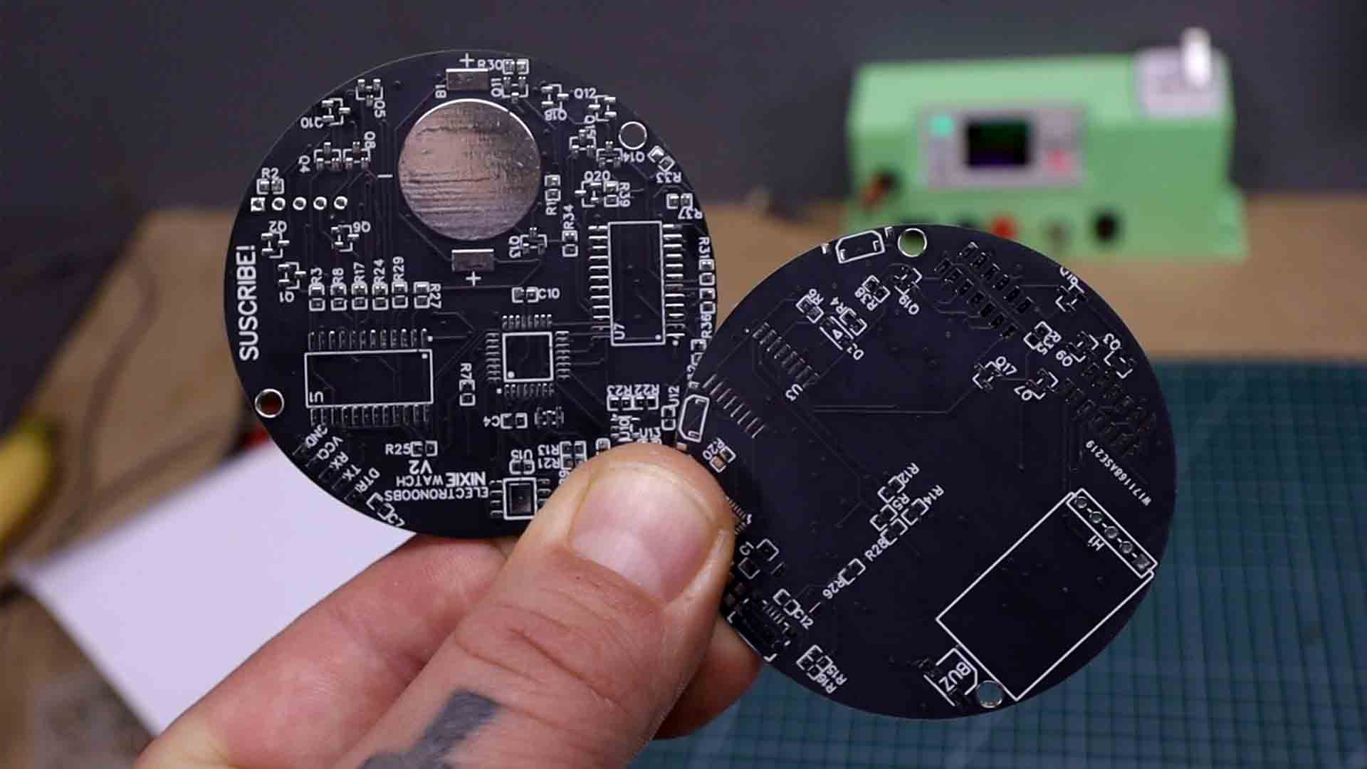 homemade nixie watch PCB free download gerbers