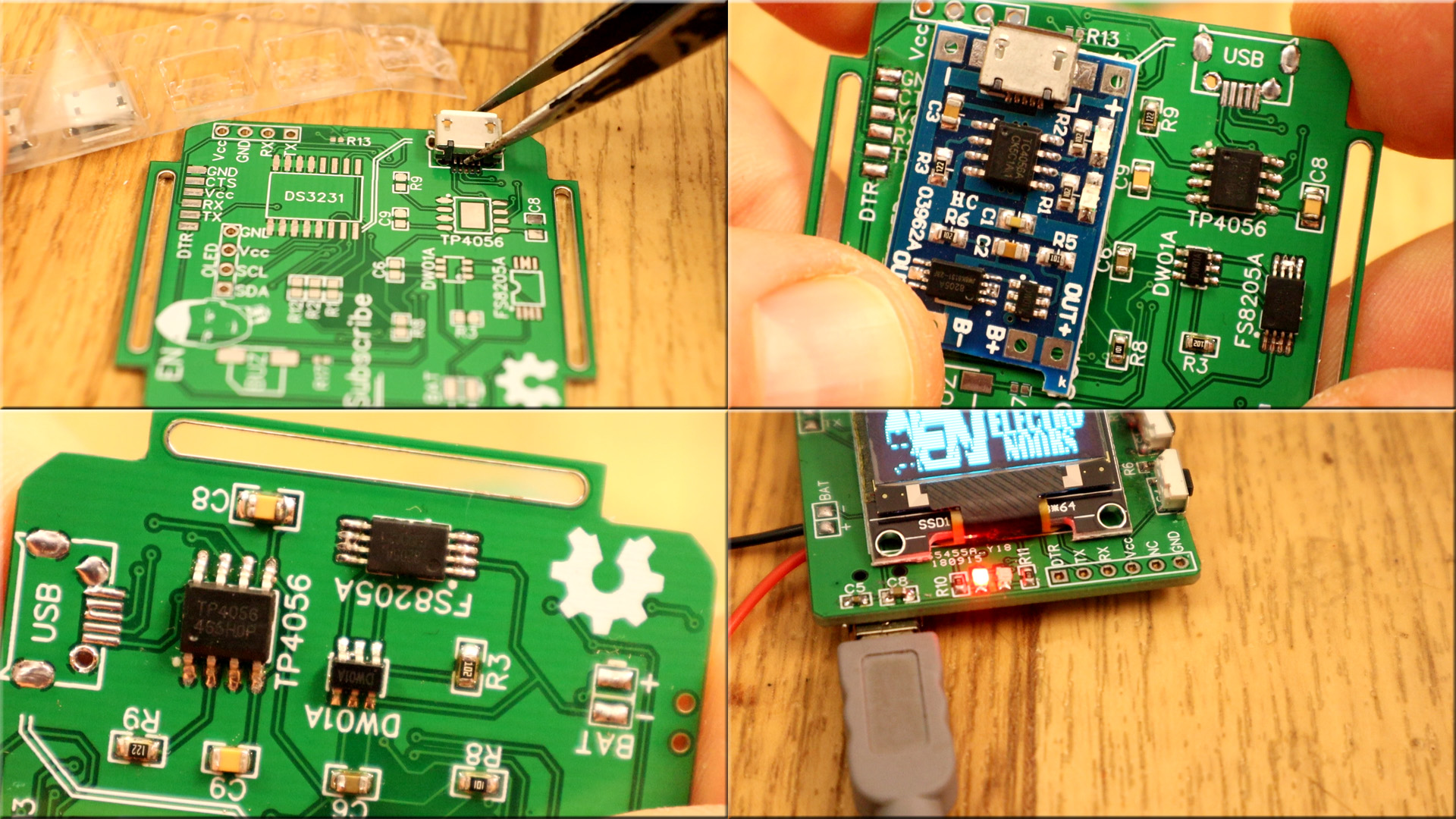 soldering arduino smartatech charging lipo circuit 3.7