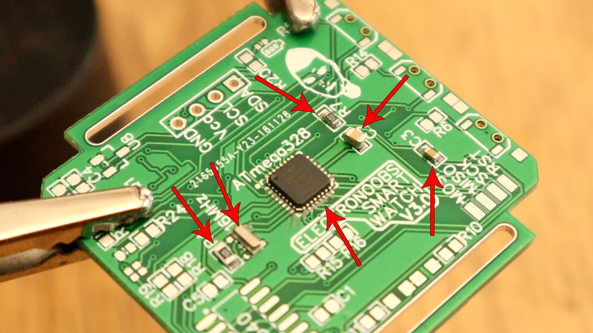 arduino watch PCB DIY