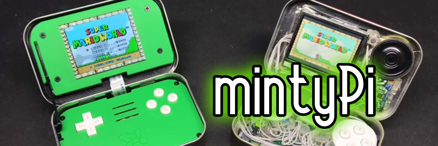 mintyPi - Game console in a can