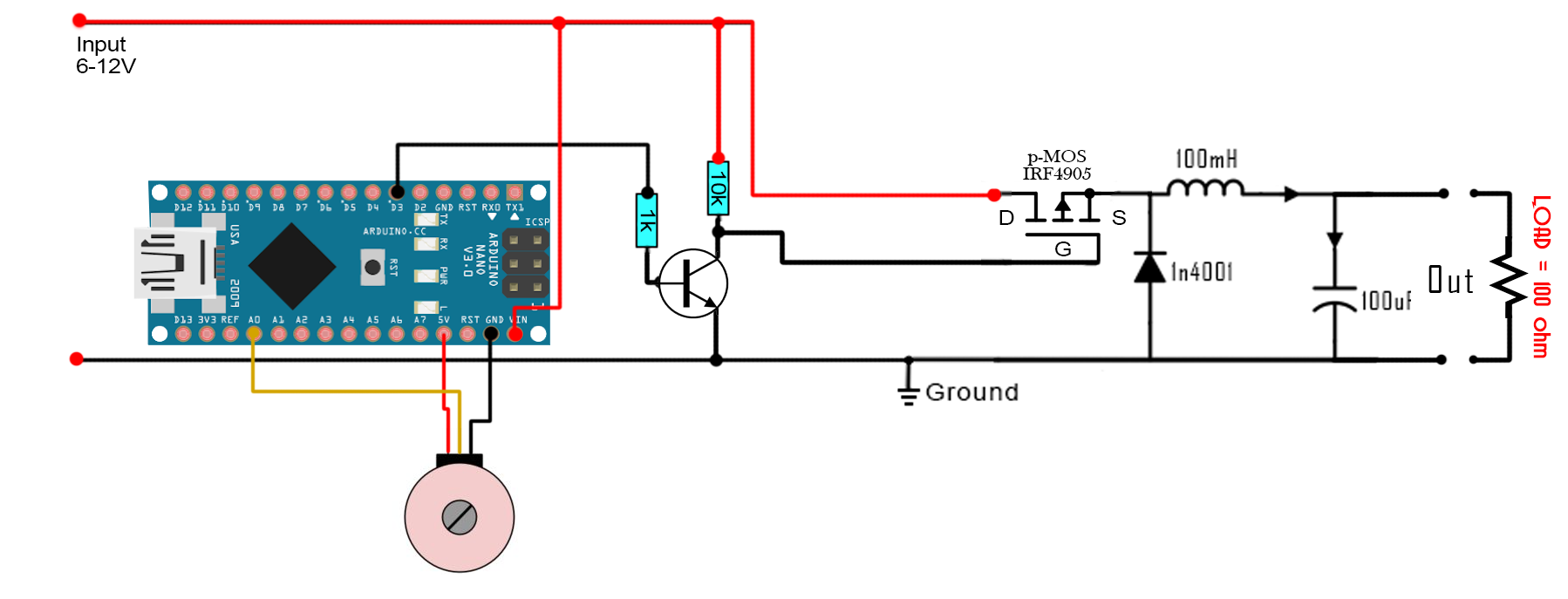 Arduino LM2596 régulateur de tension & Spannungsregler Arduino 