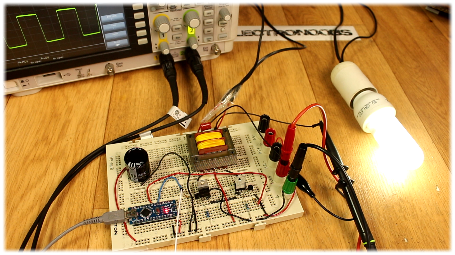 Homemade inverter DIY arduino 555 timer circuit