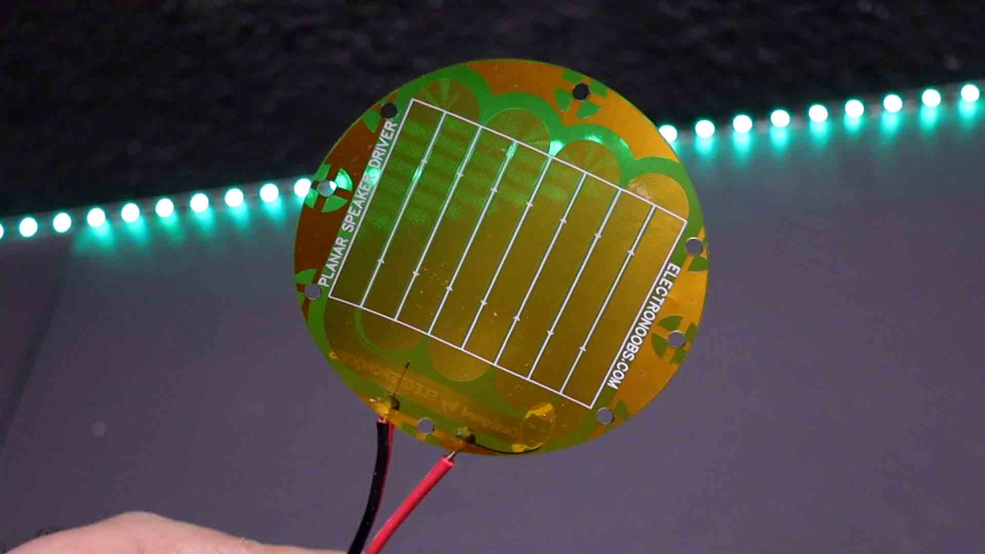 homemade planar speaker with flexible PCB