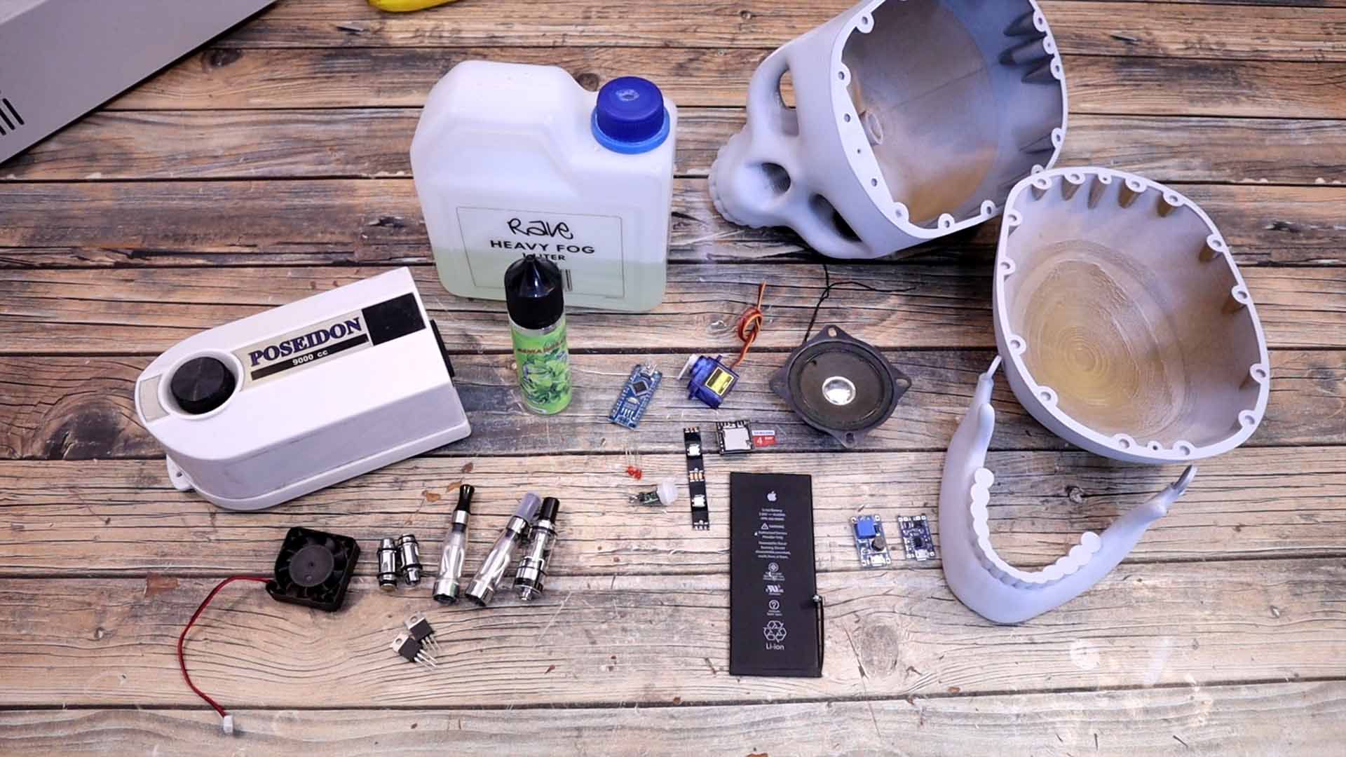 tutorial homemade arduino moving skull robot