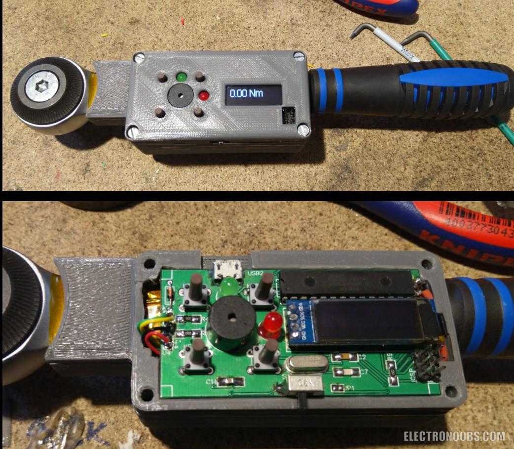 Homemade digital torque wrench