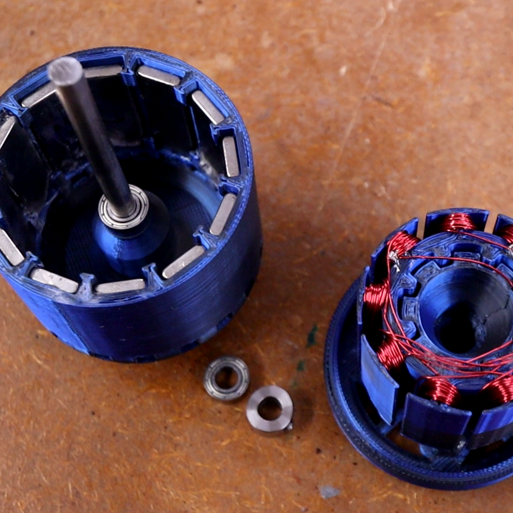 3D Printed 9N12P Brushless Motor (only 3D files)