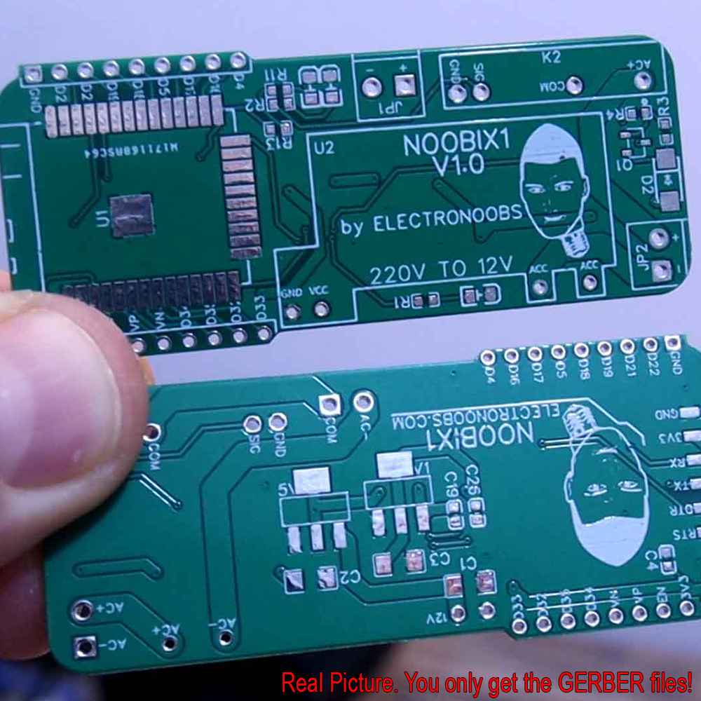 Noobix ESP32 IoT Relay Control (GERBERs Only)