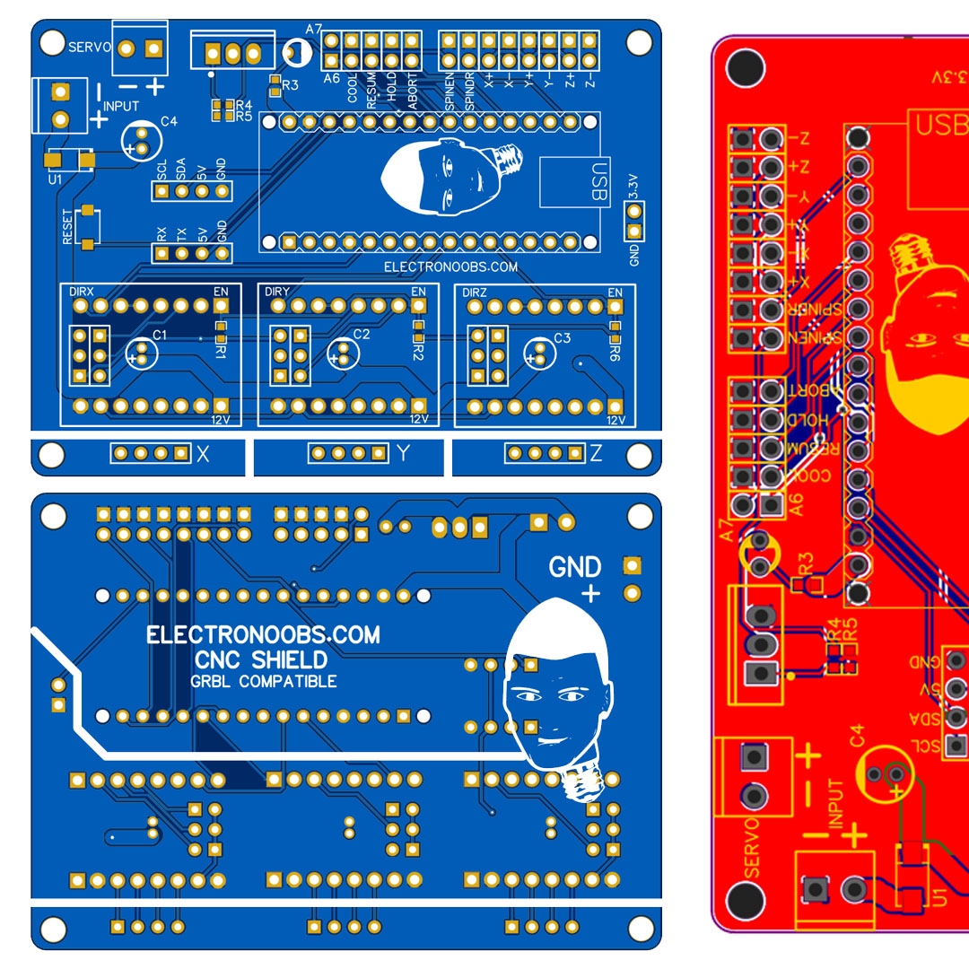 GRBL CNC Board (GERBERs Only)