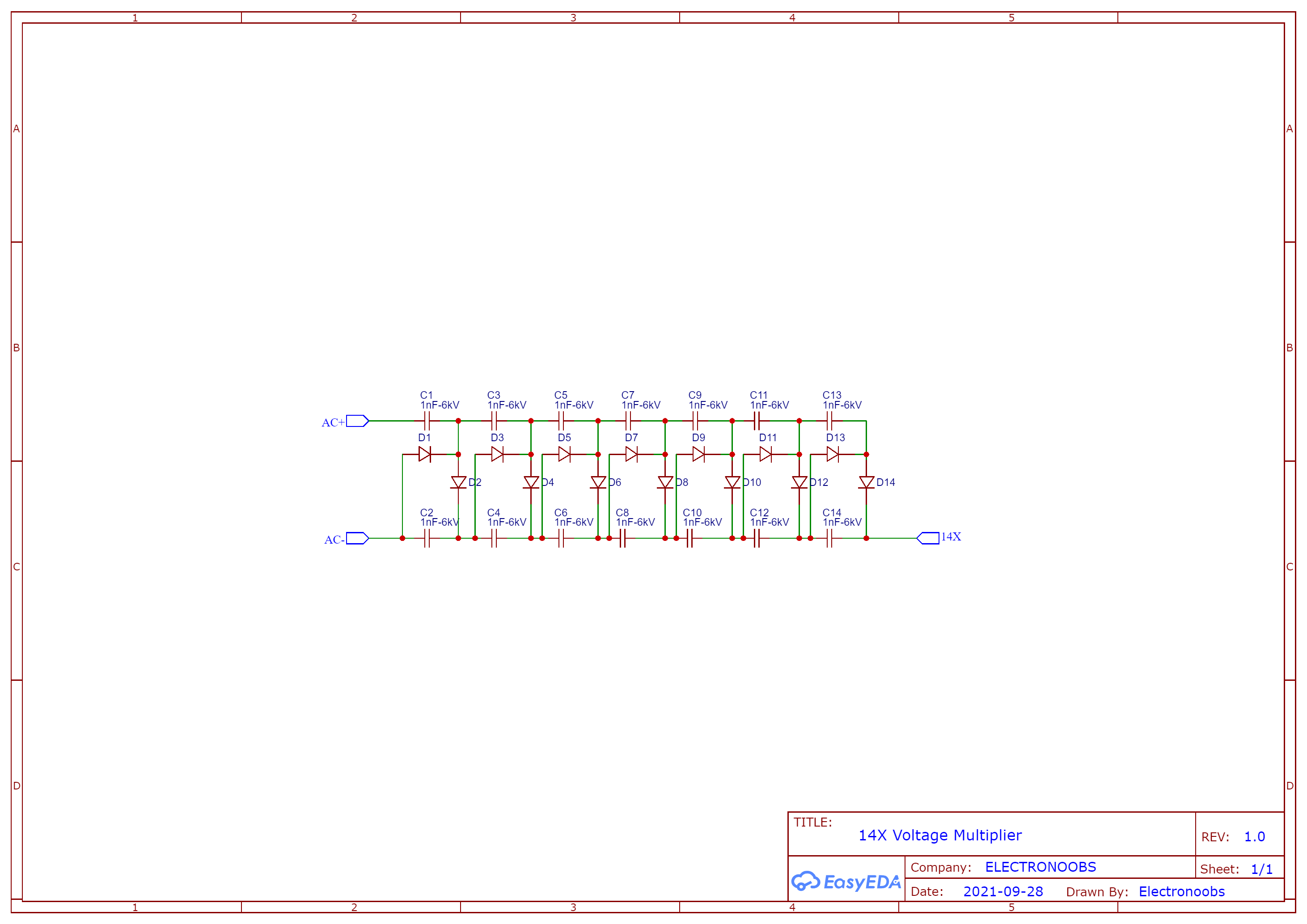 Voltage Multiplier 1X (Only GERBERs)