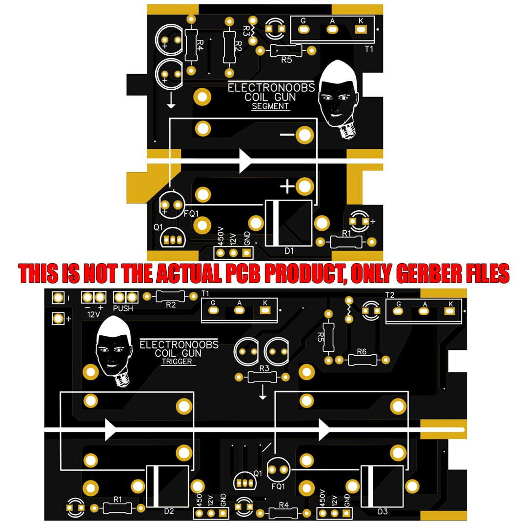 Coilgun V1 PCB (only GERBERs)