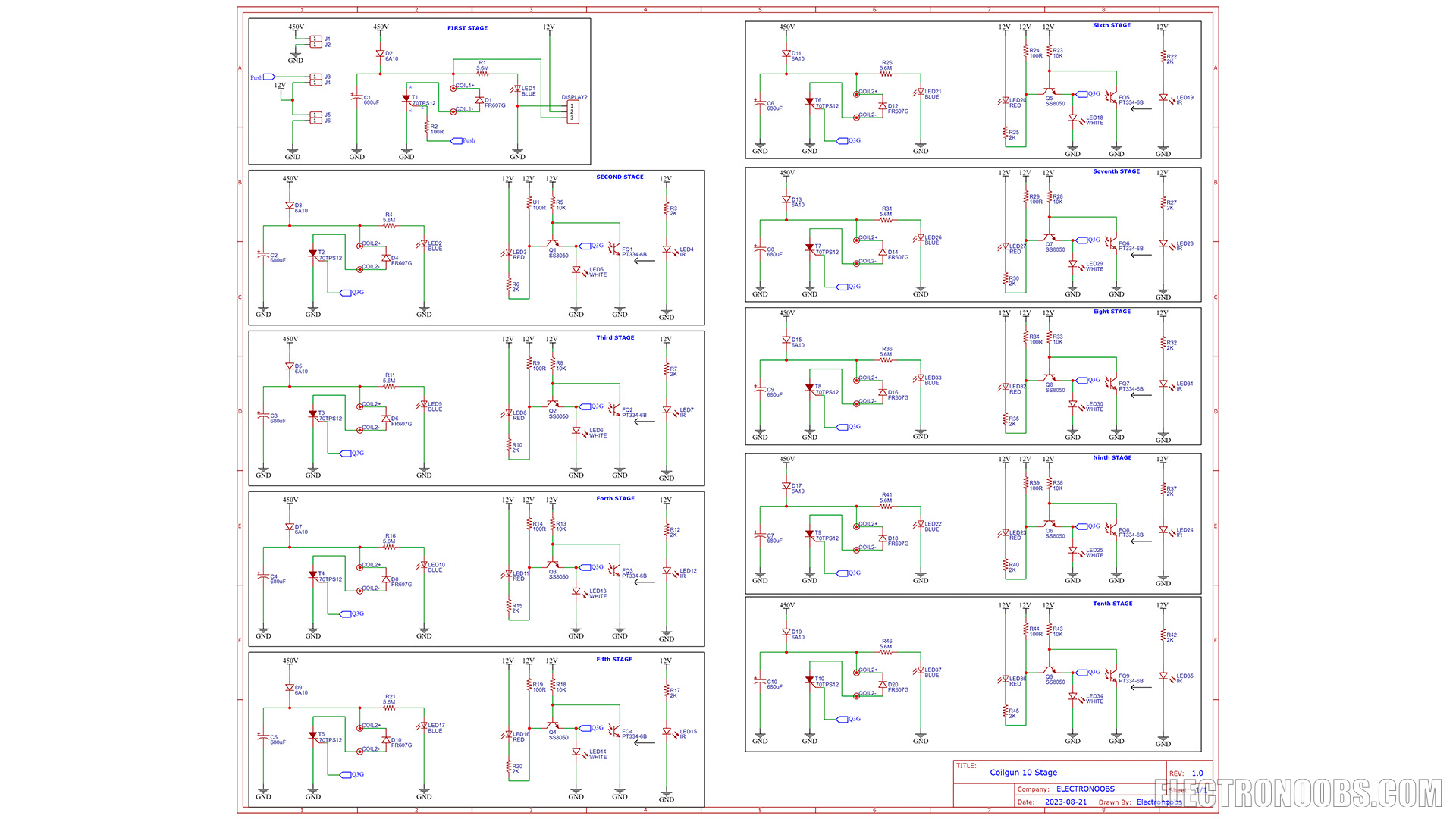 Coilgun homemade schematic