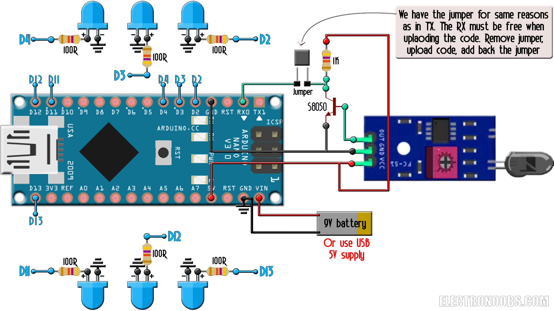 electronoobs Homemade IR remote 2118