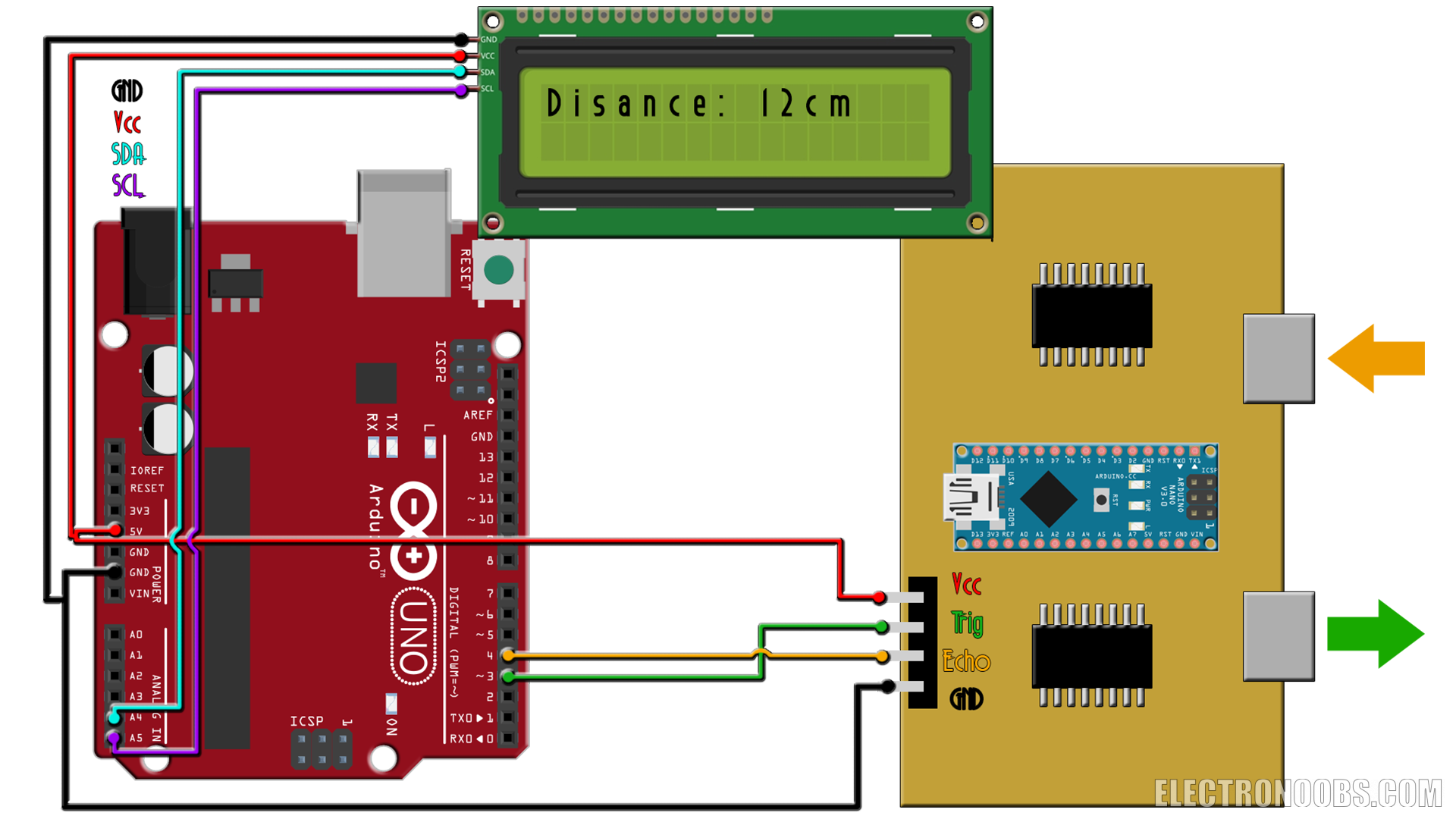 electronoobs Homemade ultrasonic distance sensor 2160