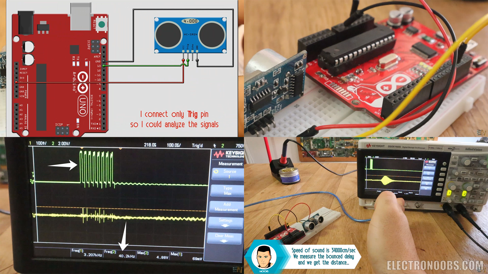 electronoobs Homemade ultrasonic distance sensor 2138