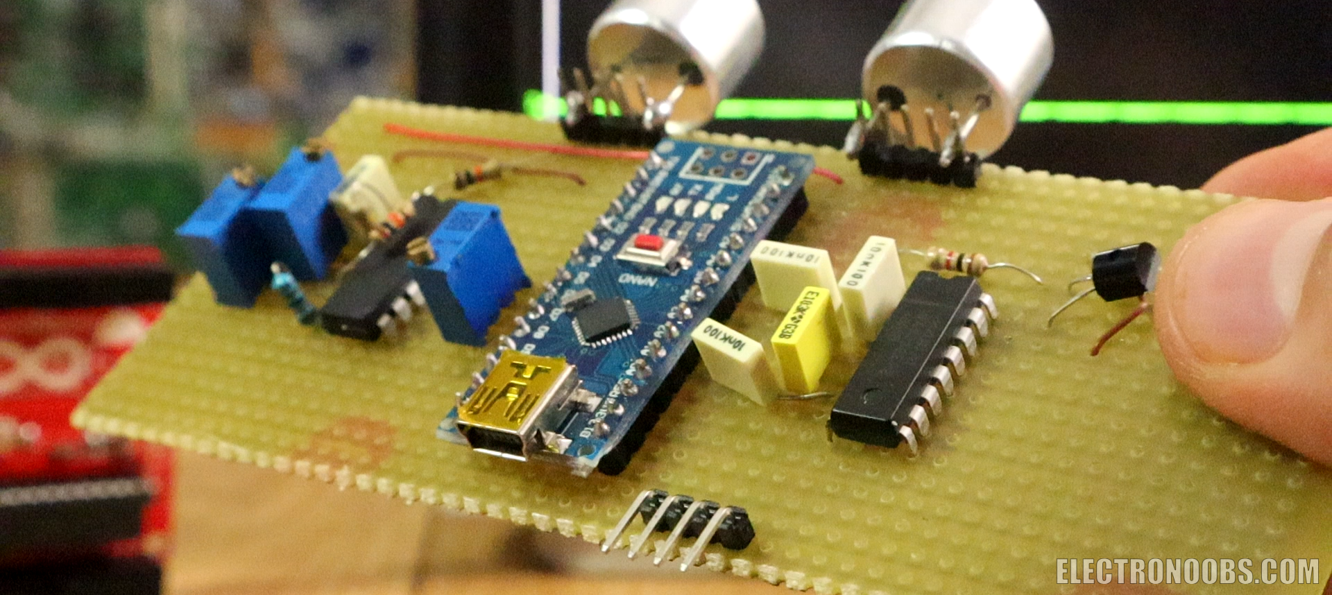 electronoobs Homemade ultrasonic distance sensor 2133
