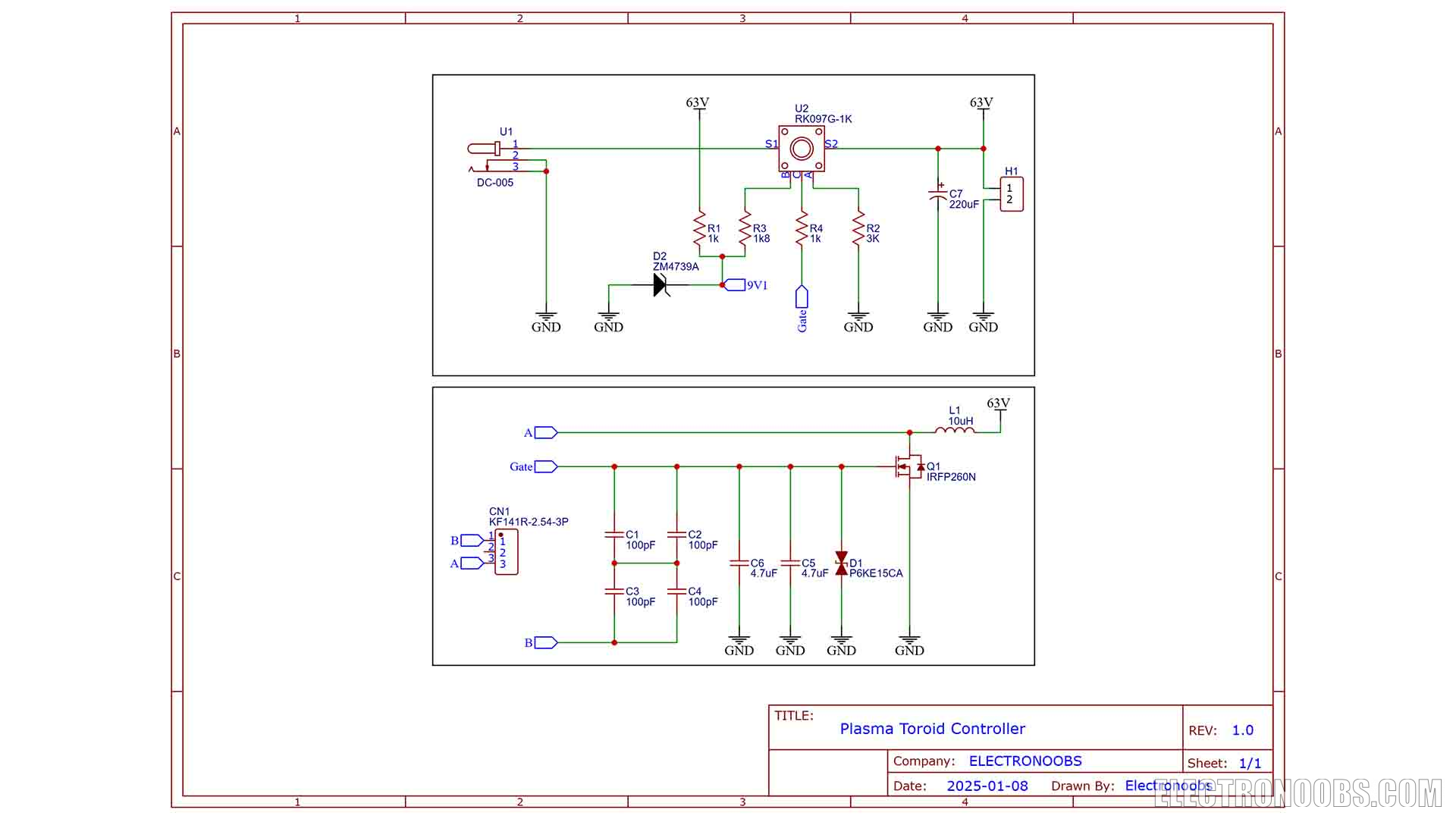 PLASMA TOROID generator schematic download