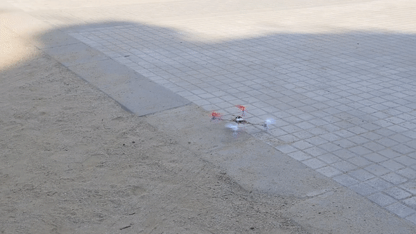 Constructing the drone frame using wood sticks for a low-cost drone project.