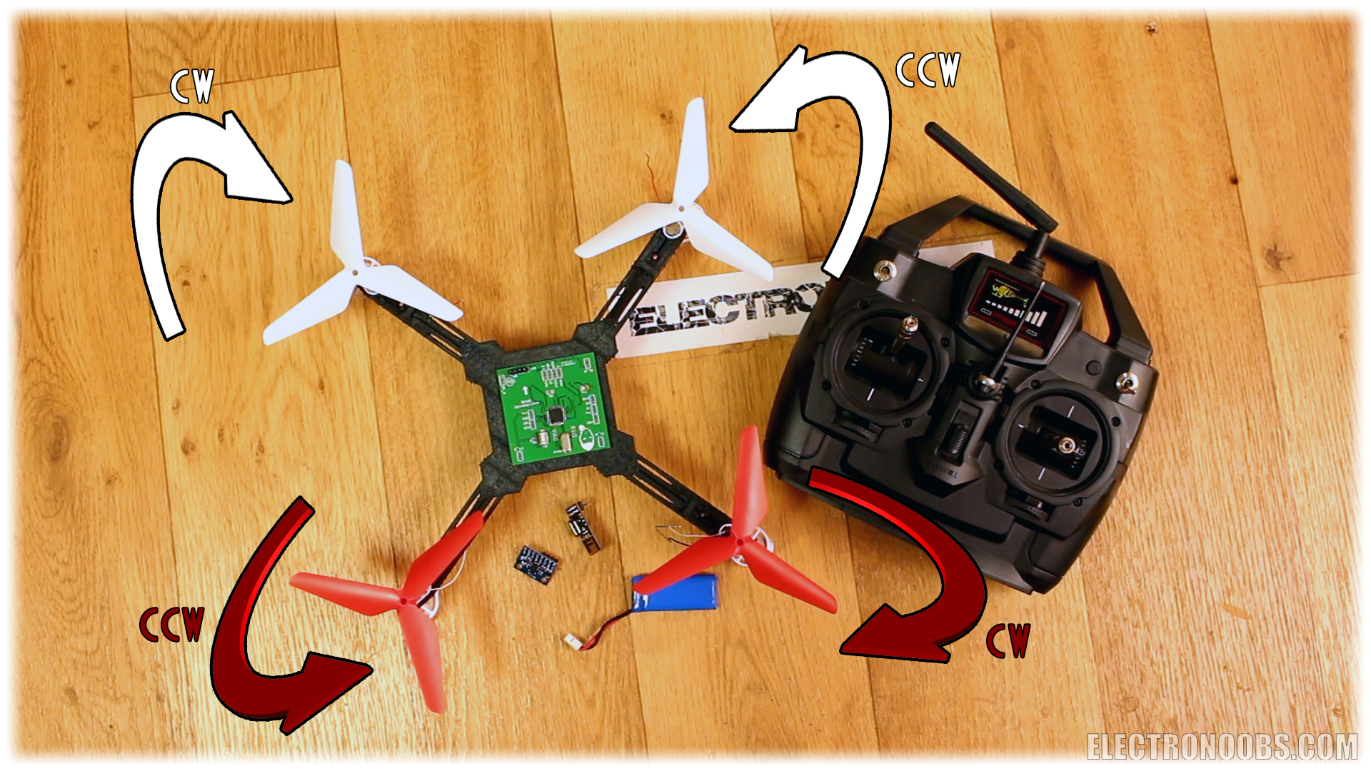 Building the ultra low cost drone frame using wooden sticks.