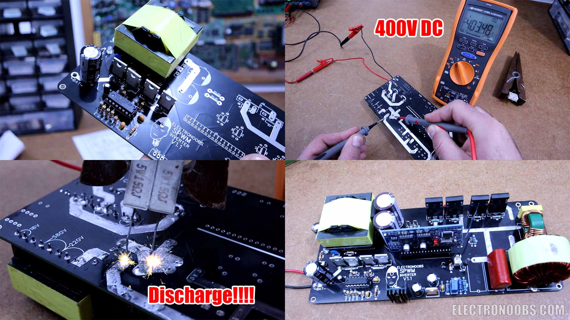 electronoobs Full Homemade Sine Inverter EGS002 driver 2331