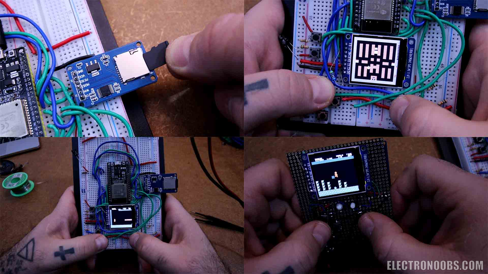 electronoobs Homemade ESP32 NES Console Tutorial 2354