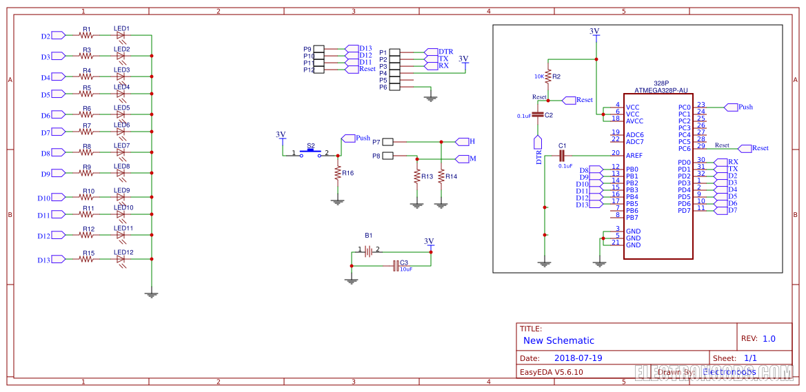 retro watch arduino schematic