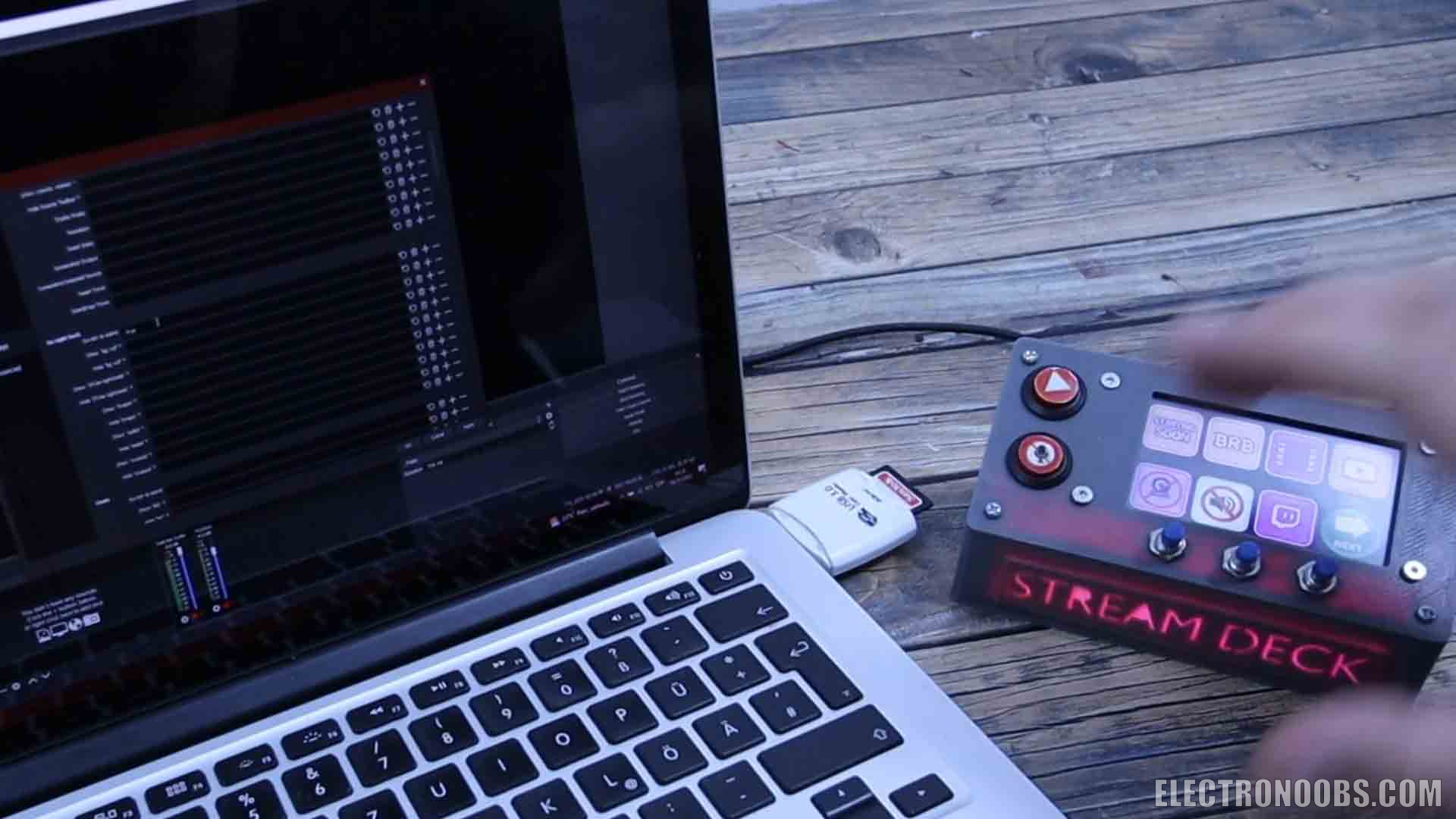 Custom Arduino?based stream deck with TFT screen, buttons and RGB LEDs for Twitch, OBS, XSplit.