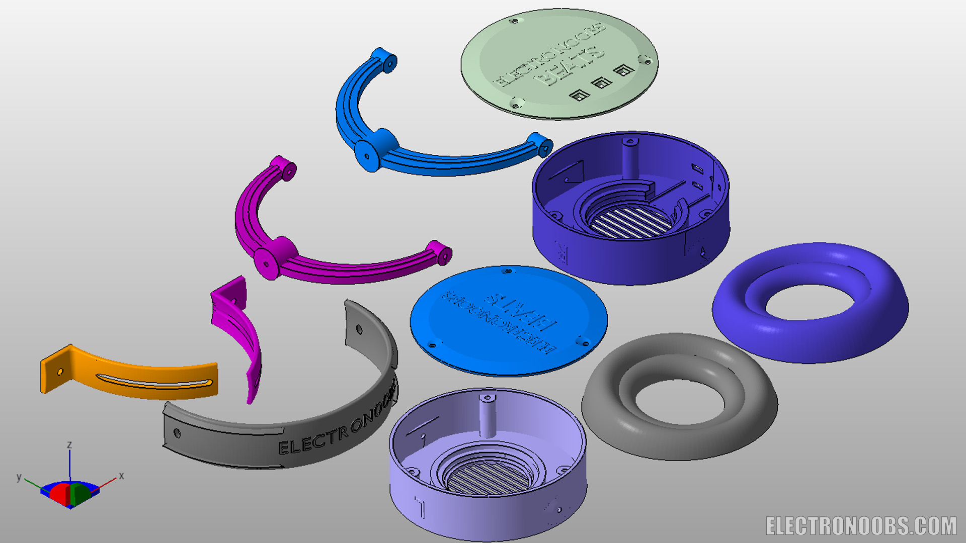 3D Headphones all 3D STL parts for free download
