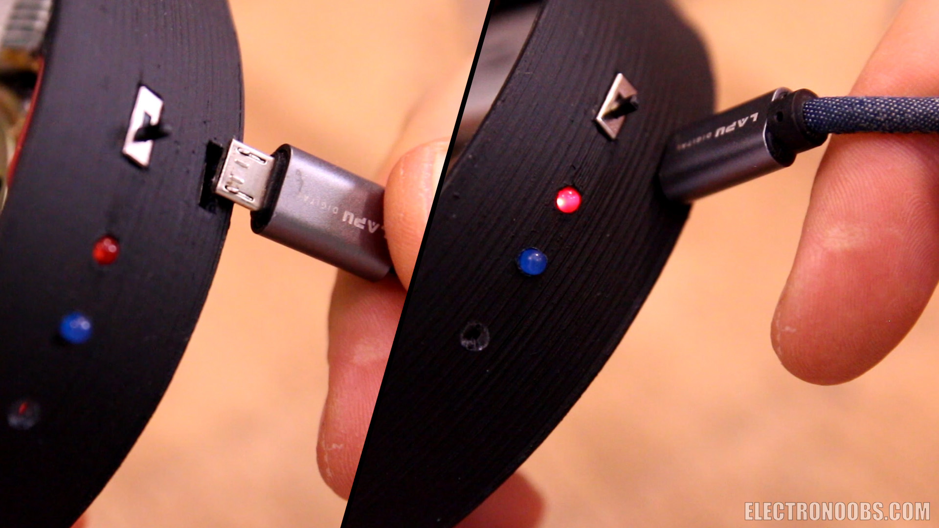 Homemade Bluetooth headphones in a 3D?printed case, eliminating FM hiss with custom circuit and schematic.